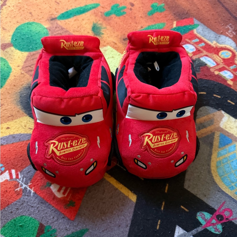 Disney Red Lightning McQueen Kids Slippers